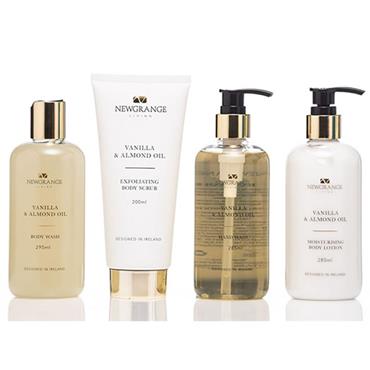 Newgrange Vanilla & Almond Oil Luxury Body Care Set 4