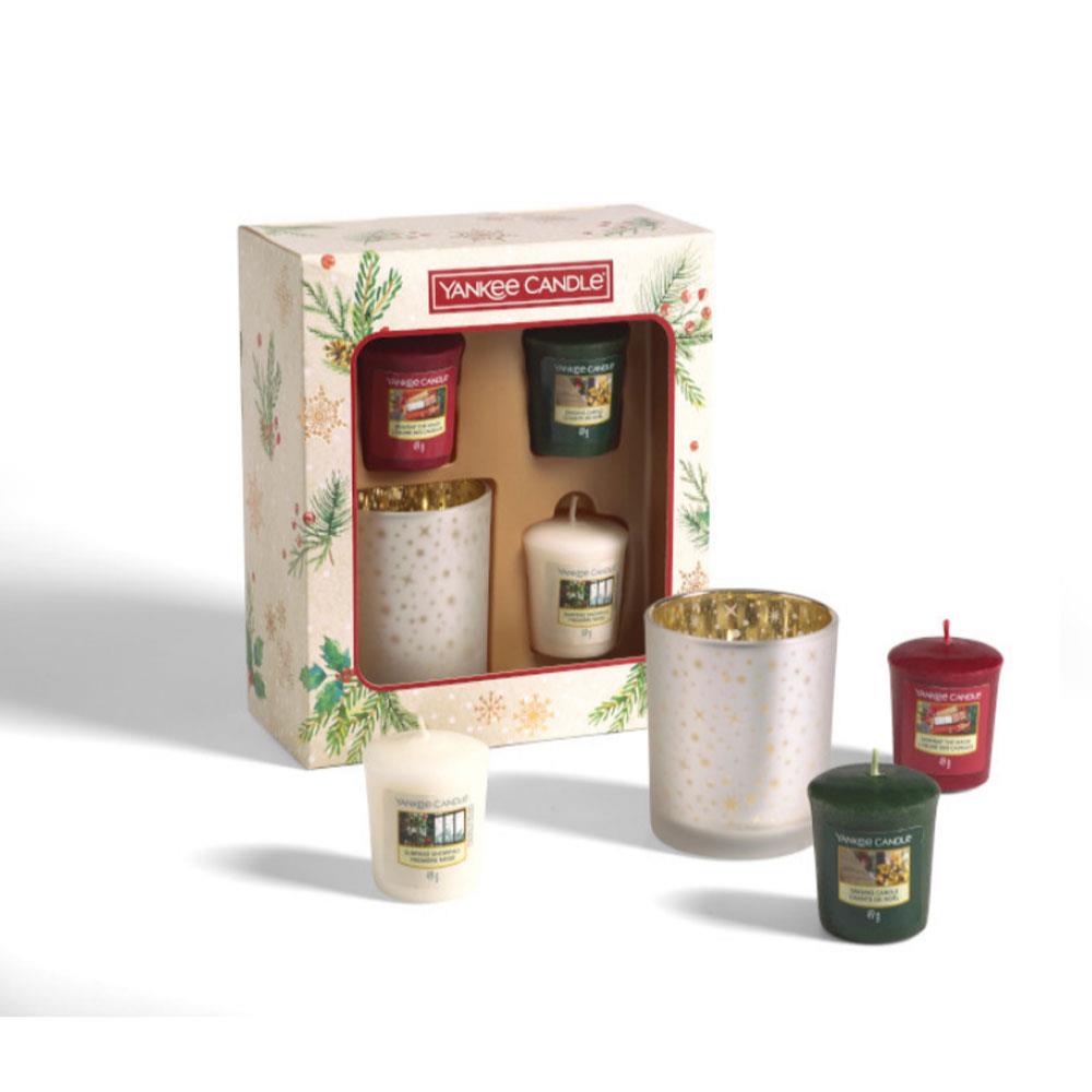 Yankee Candle 3 Votive Candle and Holder Gift Set Stakelums Home