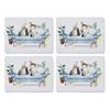 CookSmart Curious Cats Placemats Set Of 4