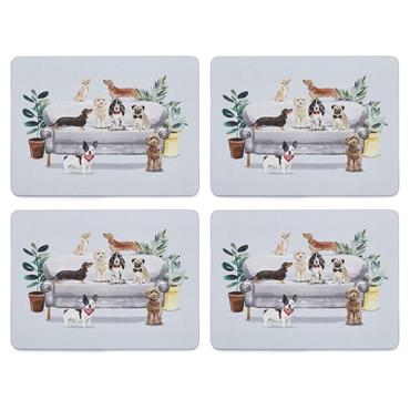 Curious Dogs Placemats 4 Pack