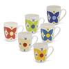 Tipperary Crystal Star Flowers Set Of 6 Mugs