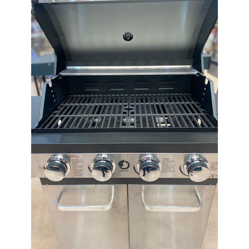 Oscar 4 Burner Gas Bbq with Side Burner Stakelums Home & Hardware