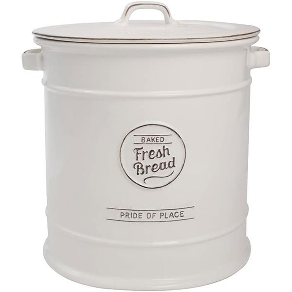 T&G Woodware Pride Of Place Bread Crock White Stakelums Home