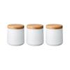 Denby White Storage Canisters Set Of 3
