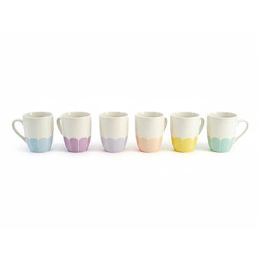 Tipperary Crystal Petals Set Of 6 Mugs