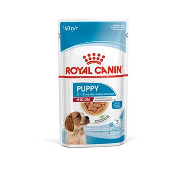 Royal Canin Medium Puppy Chunks In Gravy 10x140g