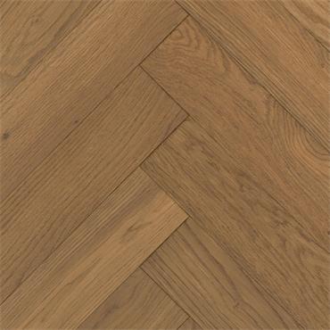 Manali Oak Engineered Herringbone Wood Block 90x14mm (Per Pack)