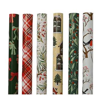 Kaemingk Giftwrapping Paper 6 Assorted 200cmx70cmx0.01cm