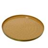 Kaemingk Enamel Finish Gold Decorating Tray Gold D.35cmx2cm