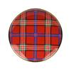 Kaemingk Tartan Dinner Plate Porcelain Red D.27cmx2.7cm