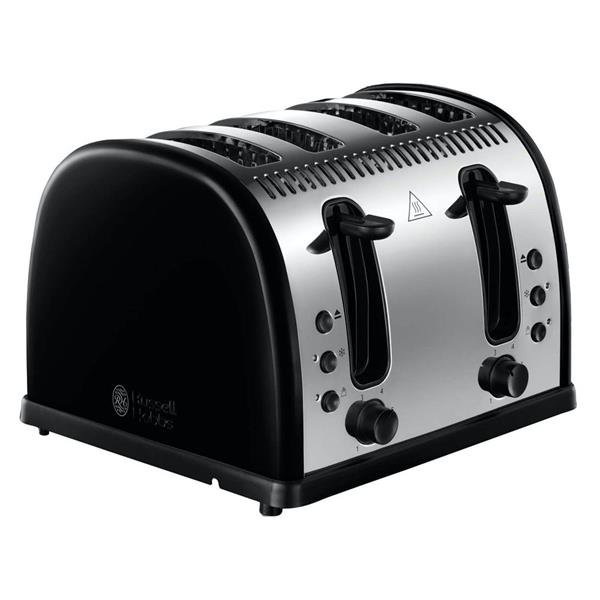 Russell Hobbs Legacy 4 Slice Black Toaster Stakelums Home & Hardware