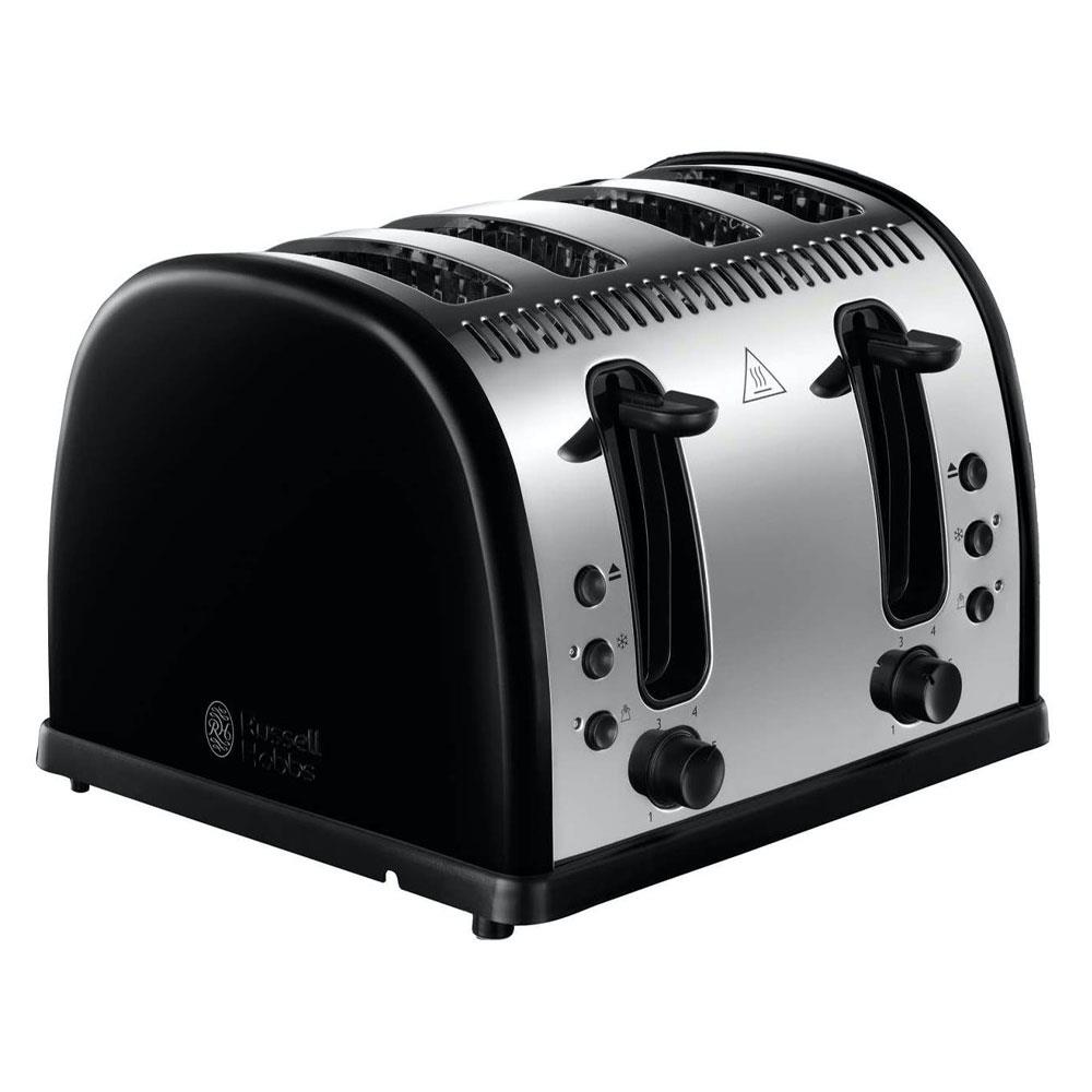 Russell Hobbs Legacy 4 Slice Black Toaster Stakelums Home & Hardware