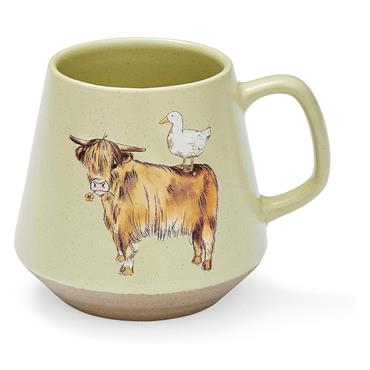 Cooksmart Buttercup Farm Angus Speckle Sage Mug