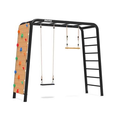 Berg Playbase Medium With Rubber Seat Trapeze and Climbing Wall