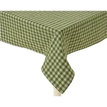 Kaemingk Green Tablecloth Cotton Rectangular 180cmx140cmx0.1cm