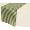 Kaemingk Green Tablerunner Cotton Rectangular 150cmx30cmx0.1cm