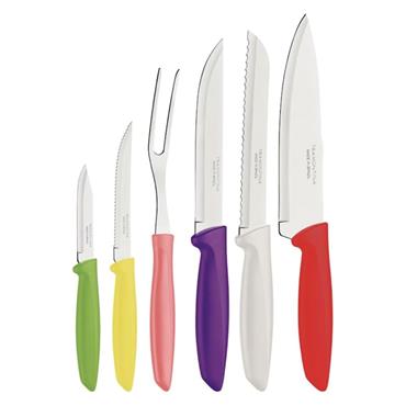Tramontina Plenus Kitchen Knife Set Coloured 6 Piece