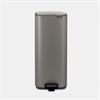 Brabantia Bo Pedal Bin Platinum 30l