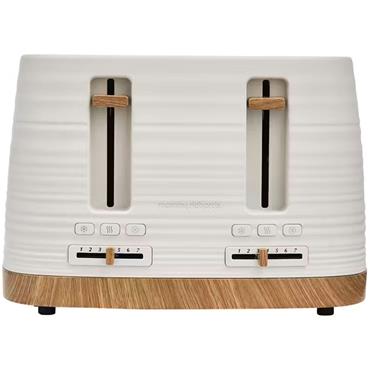 Morphy Richards Clay China White 4 Slice Toaster