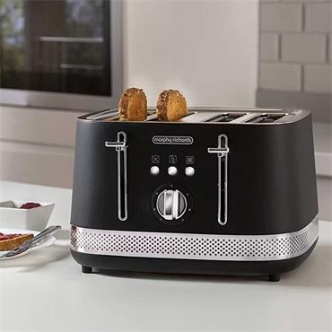 Morphy Richards Illumination 4 Slice Toaster Black