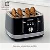 Morphy Richards Illumination 4 Slice Toaster Black