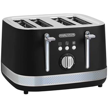 Morphy Richards Illumination 4 Slice Toaster Black