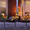 Smart Garden Santa Sleigh Stakes Battery
