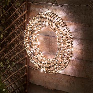 Smart Garden Glittertwist Gold Wreath 40cm