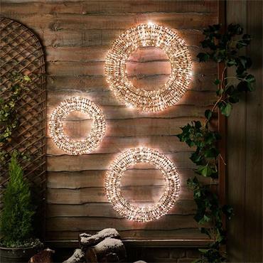Smart Garden Glittertwist Gold Wreath 40cm