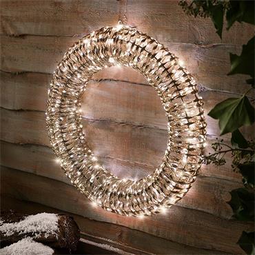 Smart Garden Glittertwist Gold Wreath 60cm