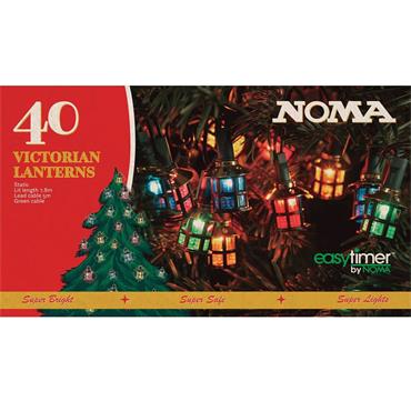 Noma Victorian Lanterns 40 Multicolour String Lights