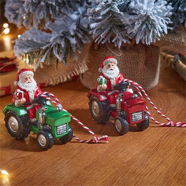 Smart Garden Santa Tractor Pendant