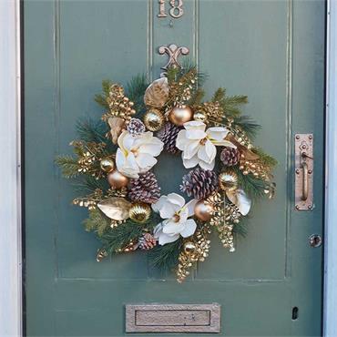 Smart Garden Champagne Magnolia Wreath 60cm