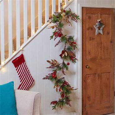 Smart Garden Ruby Velvet Garland 180cm