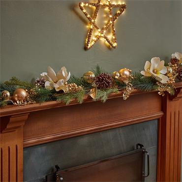 Smart Garden Champagne Magnolia Garland 180cm