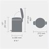 Brabantia Newicon Bin 5l Lilac Pink