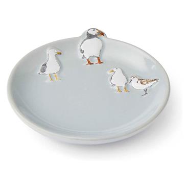 CookSmart Coastal Birds Teabag Tidy Blue