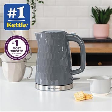 RUSSELL HOBBS HONEYCOMB KETTLE GREY