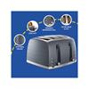 Russell Hobbs Honeycomb 4 Slice Toaster Grey