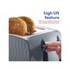 Russell Hobbs Honeycomb 4 Slice Toaster Grey