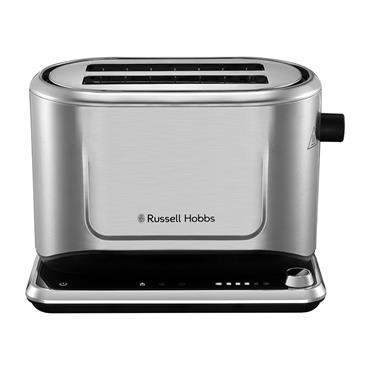 Russell Hobbs Attentiv Toaster 2 Slice Steel  With Colour Sense