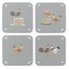 CookSmart Hen House Lane Coasters Set Of 4
