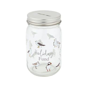 CookSmart Coastal Birds Money Jar
