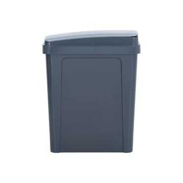 Studio Kitchen Slim Bin & Lid Midnight-silver