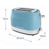 Russell Hobbs Hanley 2 Slice Toaster Retro Blue
