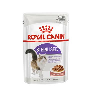 Royal Canin Sterilised Chunks In Gravy Cat Food 12x85g