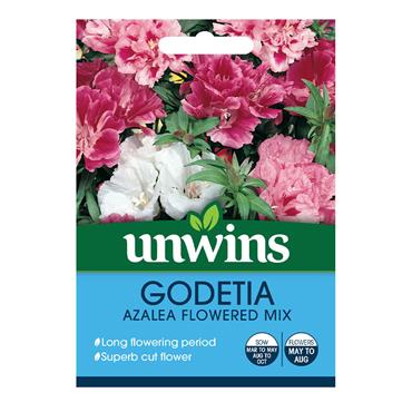 Unwins Godetia Azalea Flowered Mix Seeds