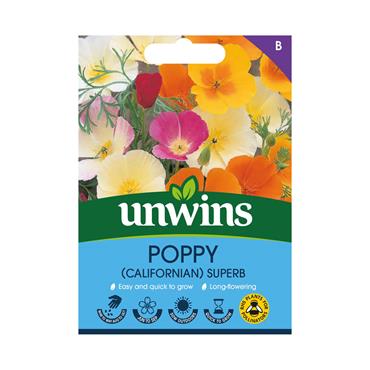 Unwins Poppy Superb Mix Seeds