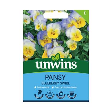 Unwins Pansy Blueberry Swirl Seeds