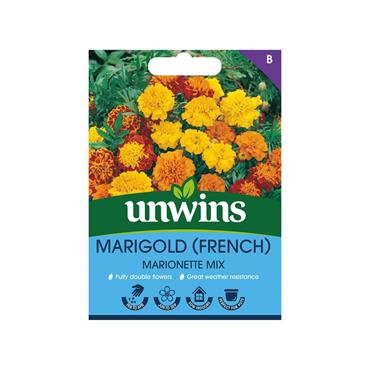 Unwins Marigold French Marionette Mix Seeds